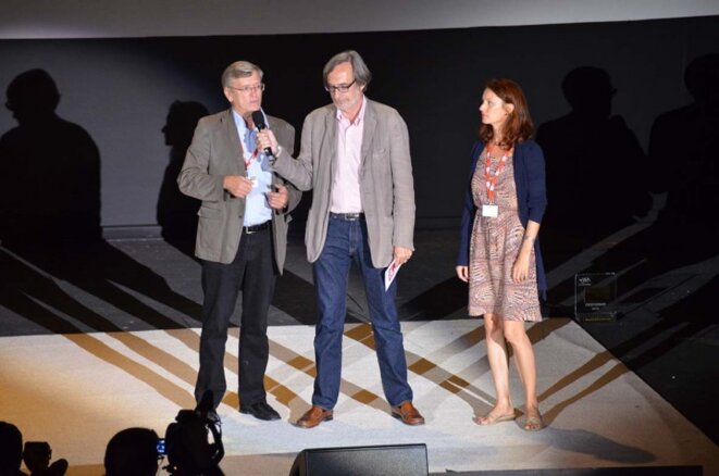 Jean Favreau dePixWay lors de l'annuel remise du prix ANI. © Geneviève Delalot Jean Favreau dePixWay lors de l'annuel remise du prix ANI. © Geneviève Delalot